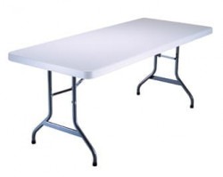 6 Ft Folding Table Grey