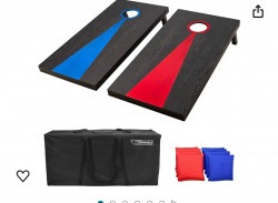 Regulation Size Corn Hole Game W/ Scoring Stand & Drink Hold