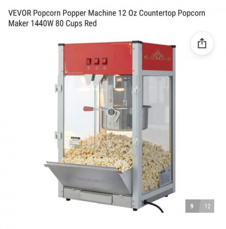 12 Oz Popcorn Machine