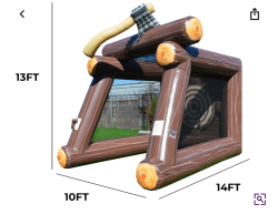 Inflatable Axe Throwing (Single Target)